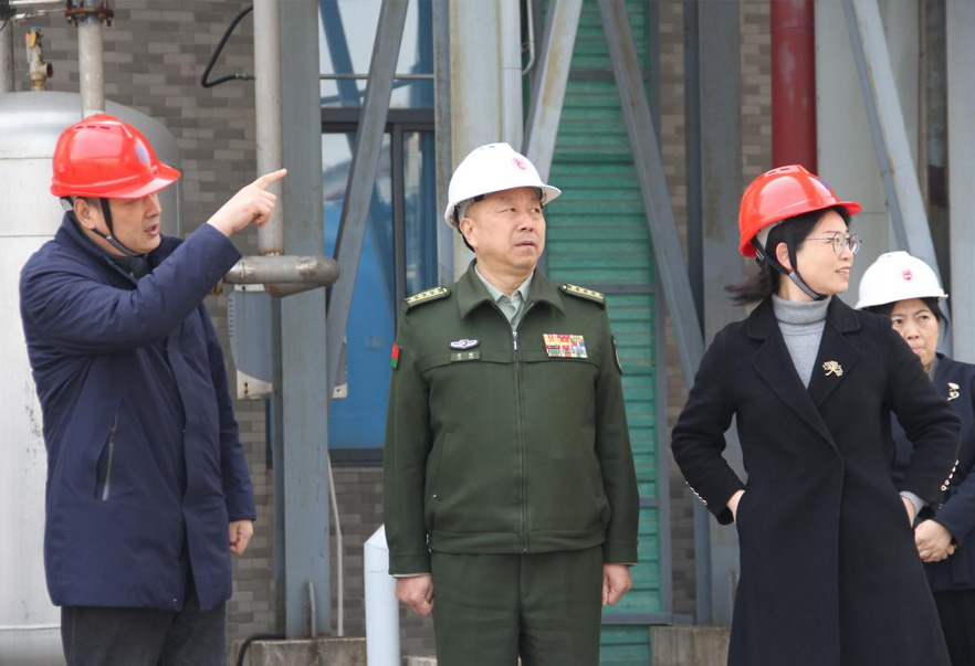 常州市委常委、常州军分区大校司令员廖鹏一行来十博体育调研公司党管武装相关工作
